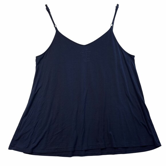 Torrid Women’s Plus 0 Navy Blue Embroidered Flowy Cami Tank Top Boho 1X Western - Picture 4 of 10